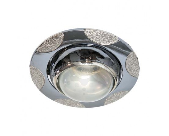 Встраиваемый светильник Feron 156 R-50 хром серебро 1637